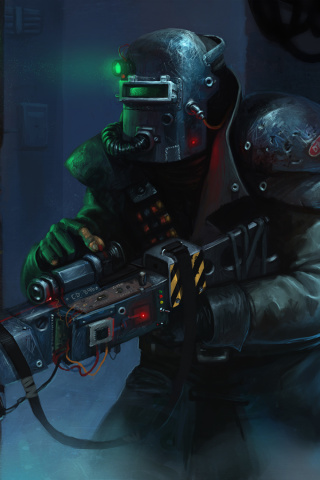 Soldier in Game wallpaper 320x480