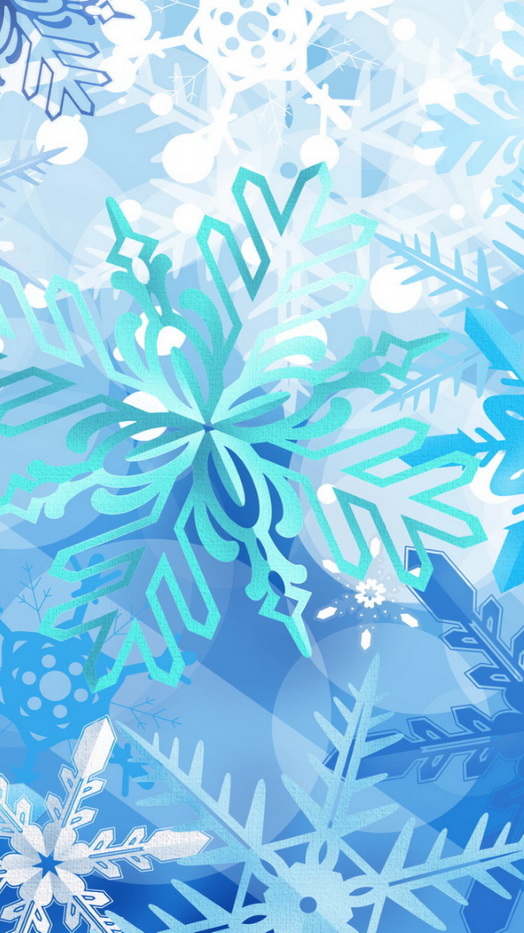 Das Christmas Snowflakes Wallpaper 1080x1920