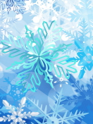 Fondo de pantalla Christmas Snowflakes 132x176