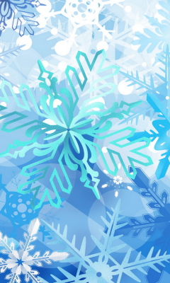 Screenshot №1 pro téma Christmas Snowflakes 240x400