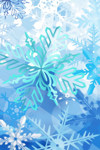 Обои Christmas Snowflakes 320x480