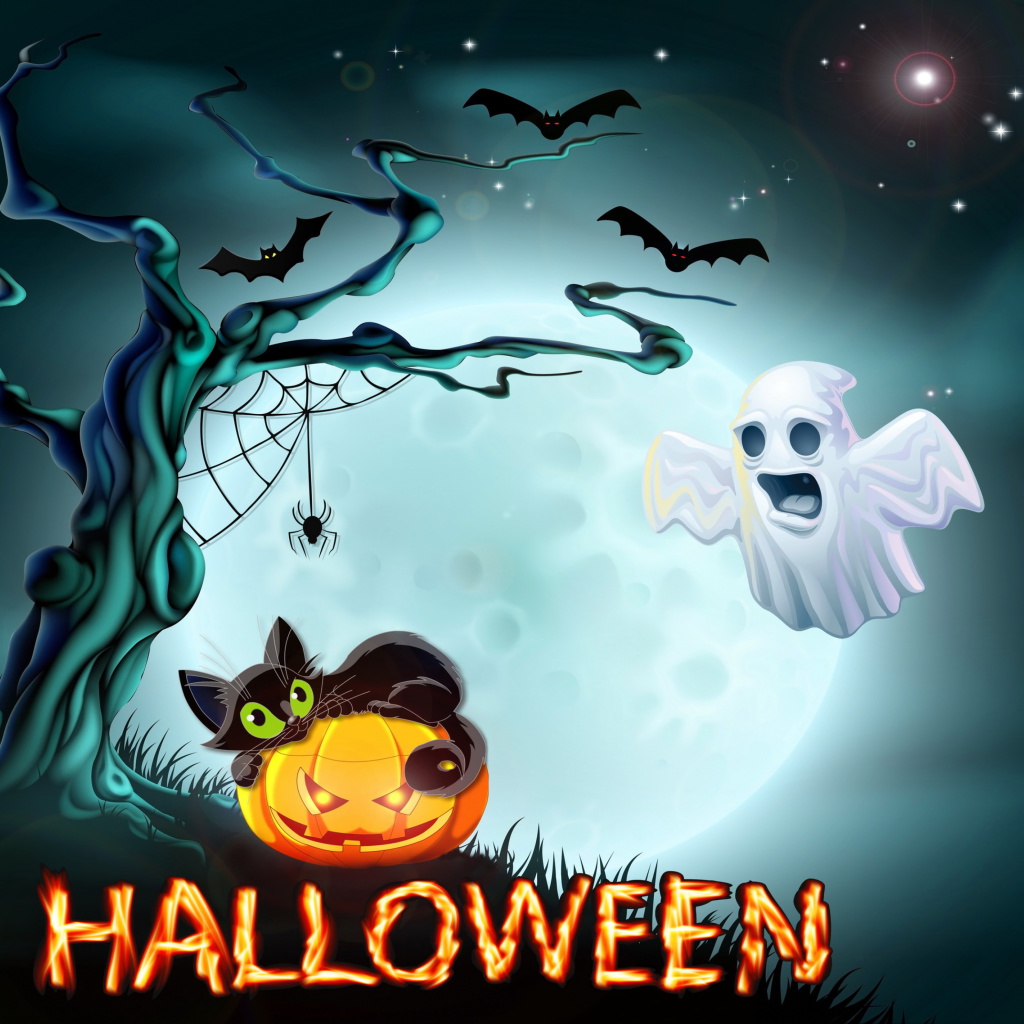 Halloween Night wallpaper 1024x1024