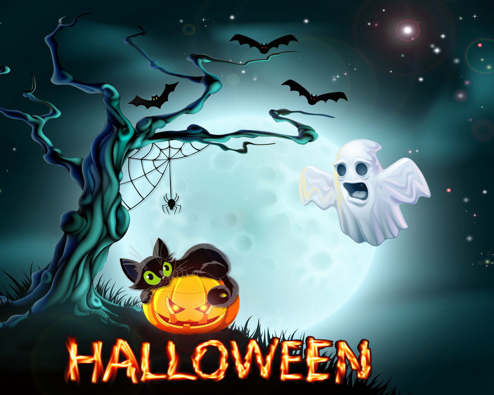 Das Halloween Night Wallpaper 1600x1280