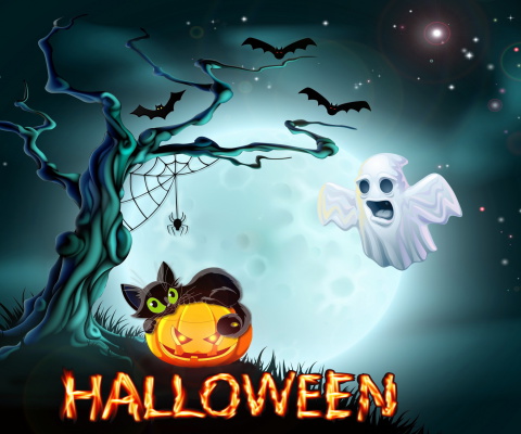Fondo de pantalla Halloween Night 480x400