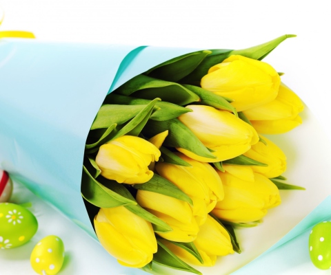 Screenshot №1 pro téma Yellow Tulips 480x400