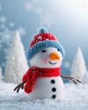 Das Snowman Wallpaper 128x160