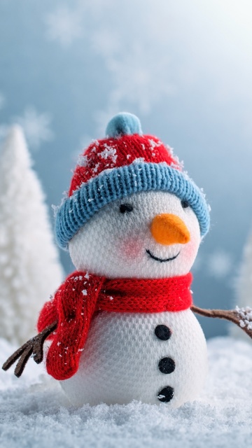 Snowman wallpaper 360x640