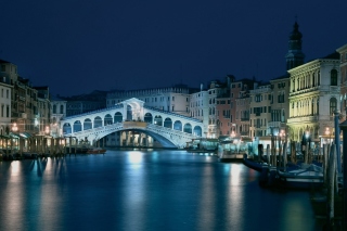 Night in Venice Grand Canal sfondi gratuiti per cellulari Android, iPhone, iPad e desktop
