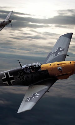Messerschmitt Bf 109, German World War II fighter aircraft screenshot #1 240x400