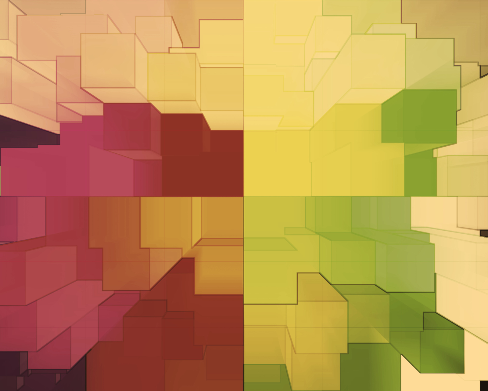 Screenshot №1 pro téma Multicolored 3D Blocks 1600x1280