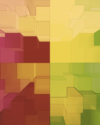 Multicolored 3D Blocks - Obrázkek zdarma pro Nokia Asha 311