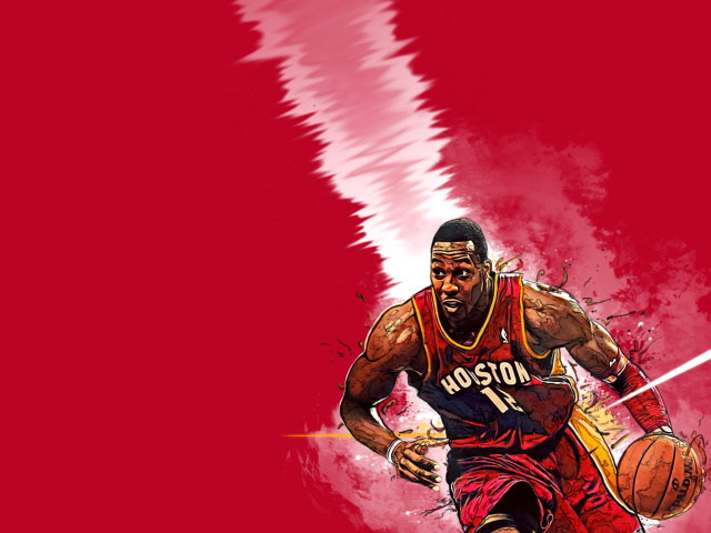 Das Dwight Howard, Houston Rockets Wallpaper 640x480