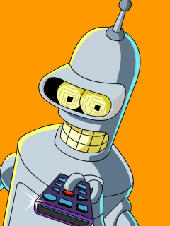 Screenshot №1 pro téma Futurama Bender 240x320