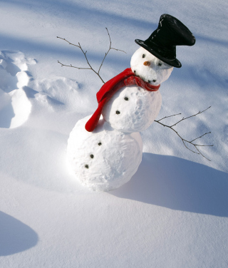 Happy Snowman - Obrázkek zdarma pro 176x220