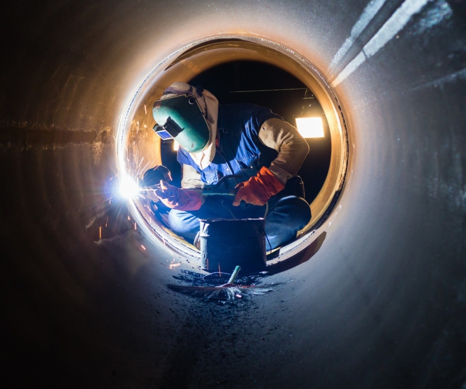 Fondo de pantalla Arc welding work 960x800