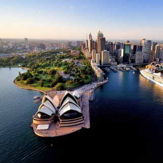 Kostenloses Sydney Roof Top View Wallpaper für 1024x1024