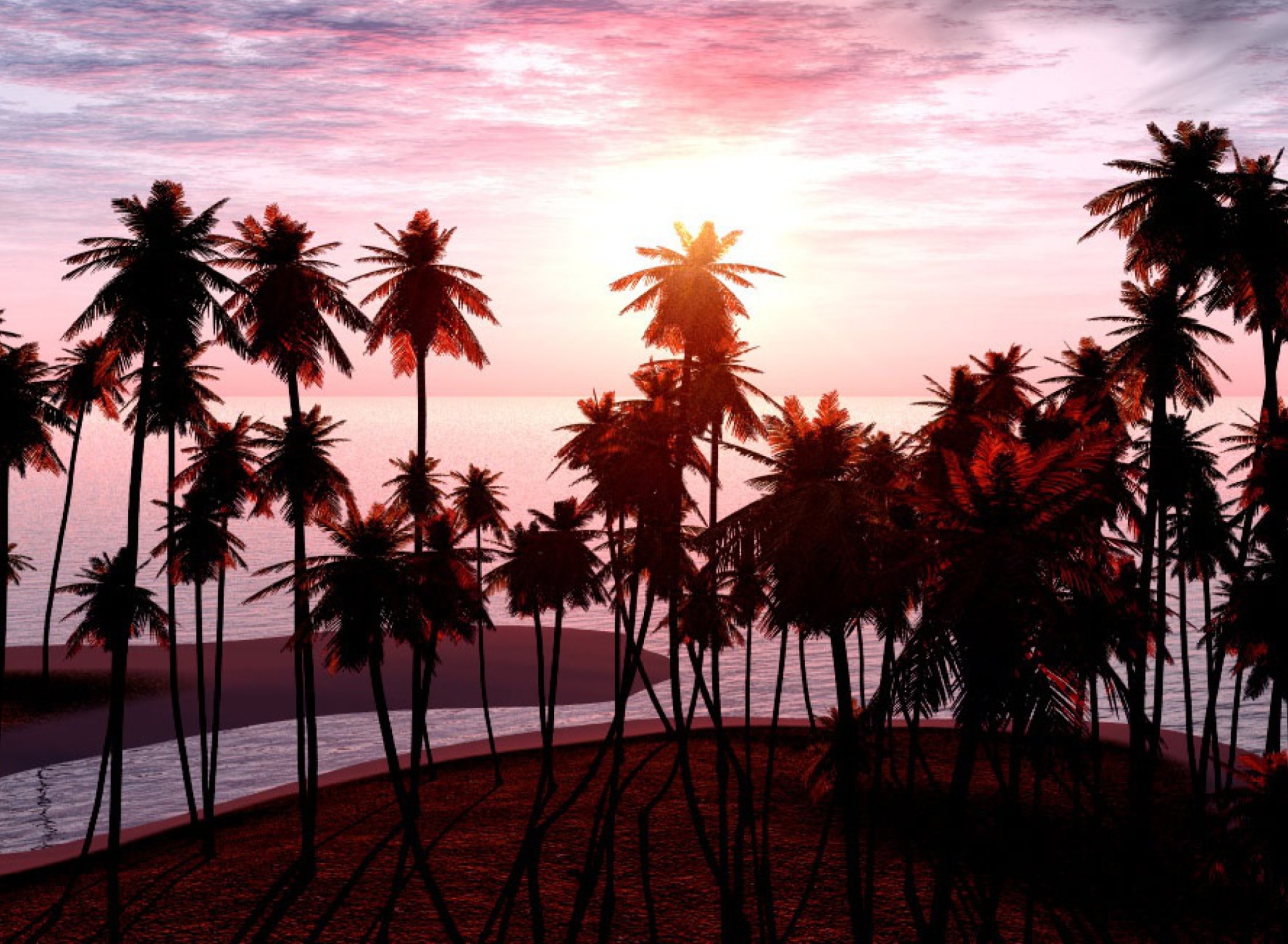 Screenshot №1 pro téma Jungle Sunset 1920x1408