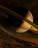 Sfondi Planet Saturn 128x160