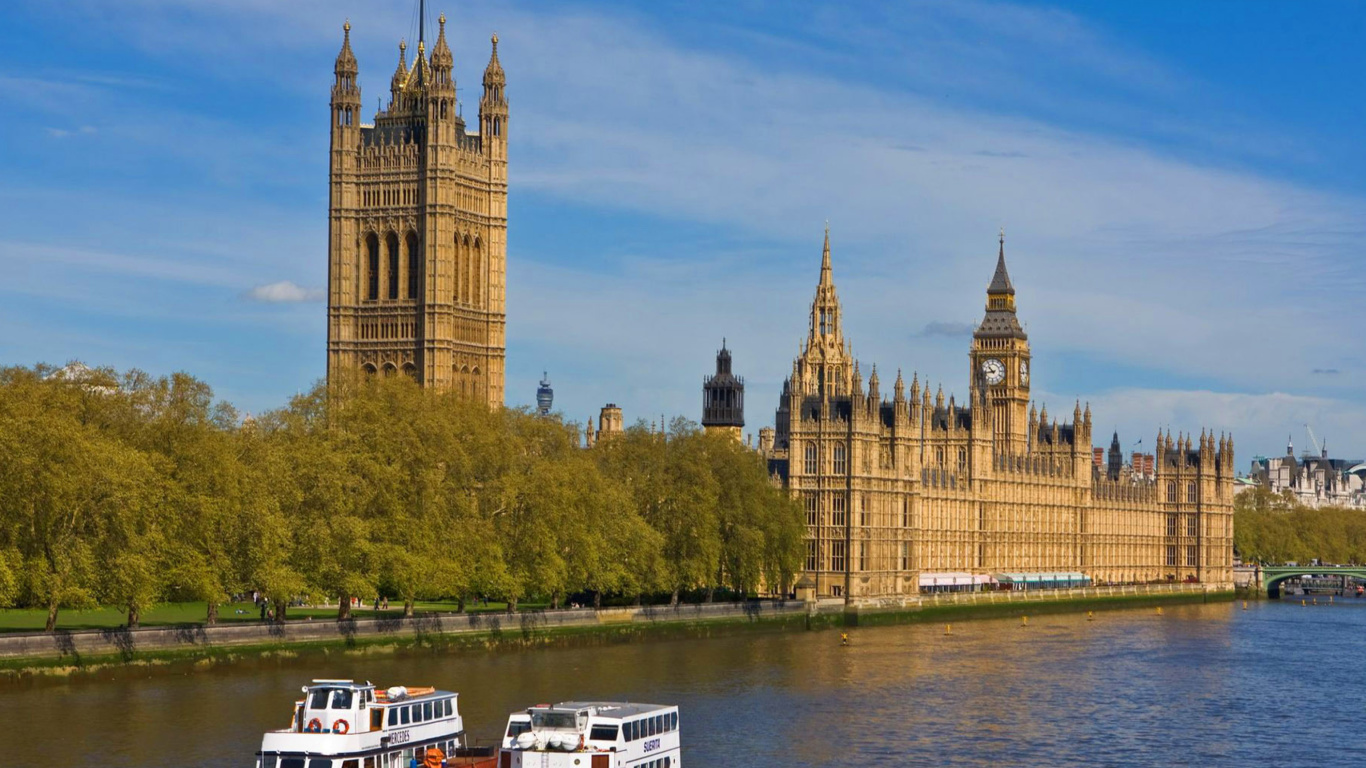 Sfondi Palace of Westminster 1366x768