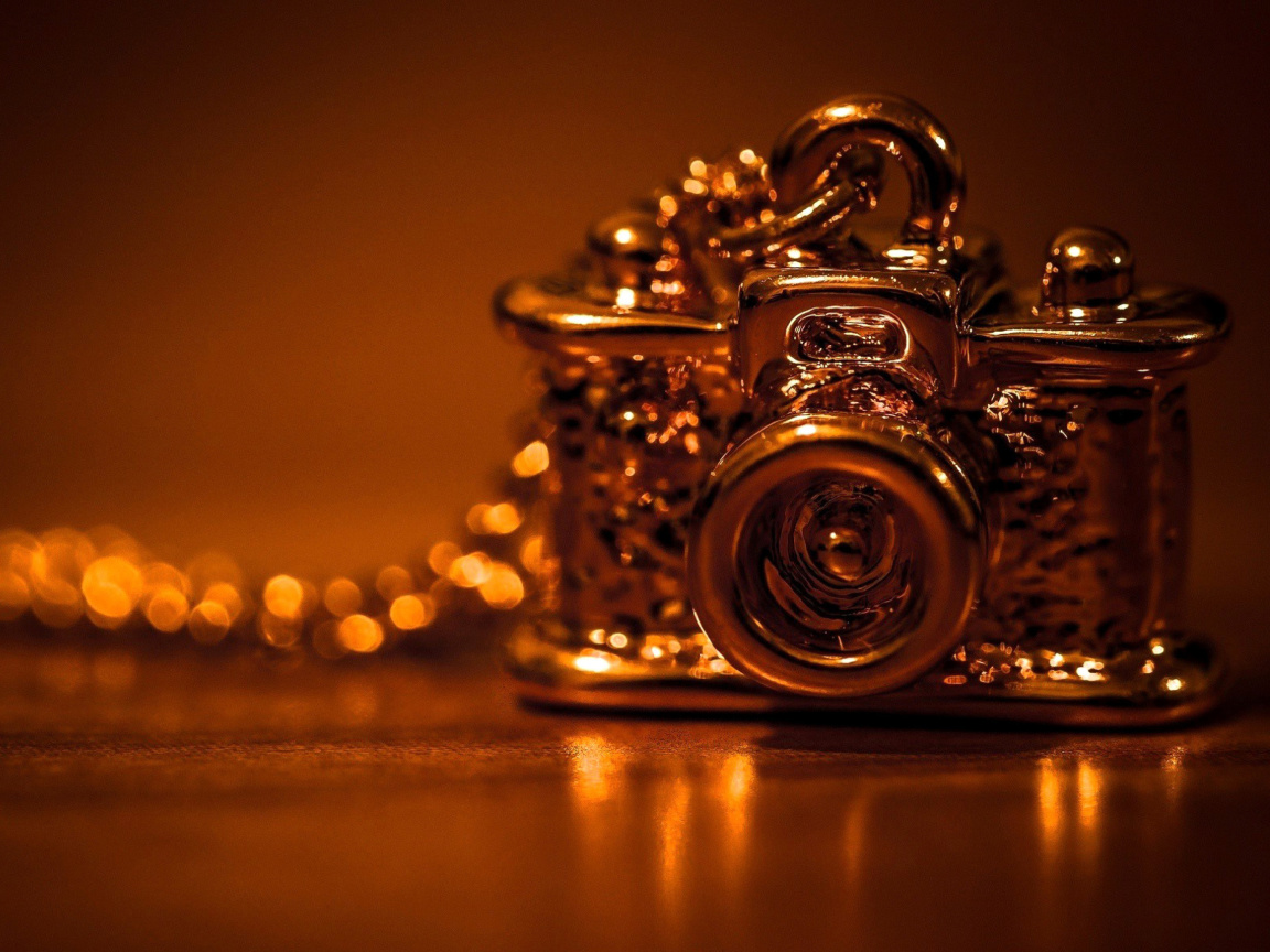 Sfondi Vintage Golden Camera 1152x864