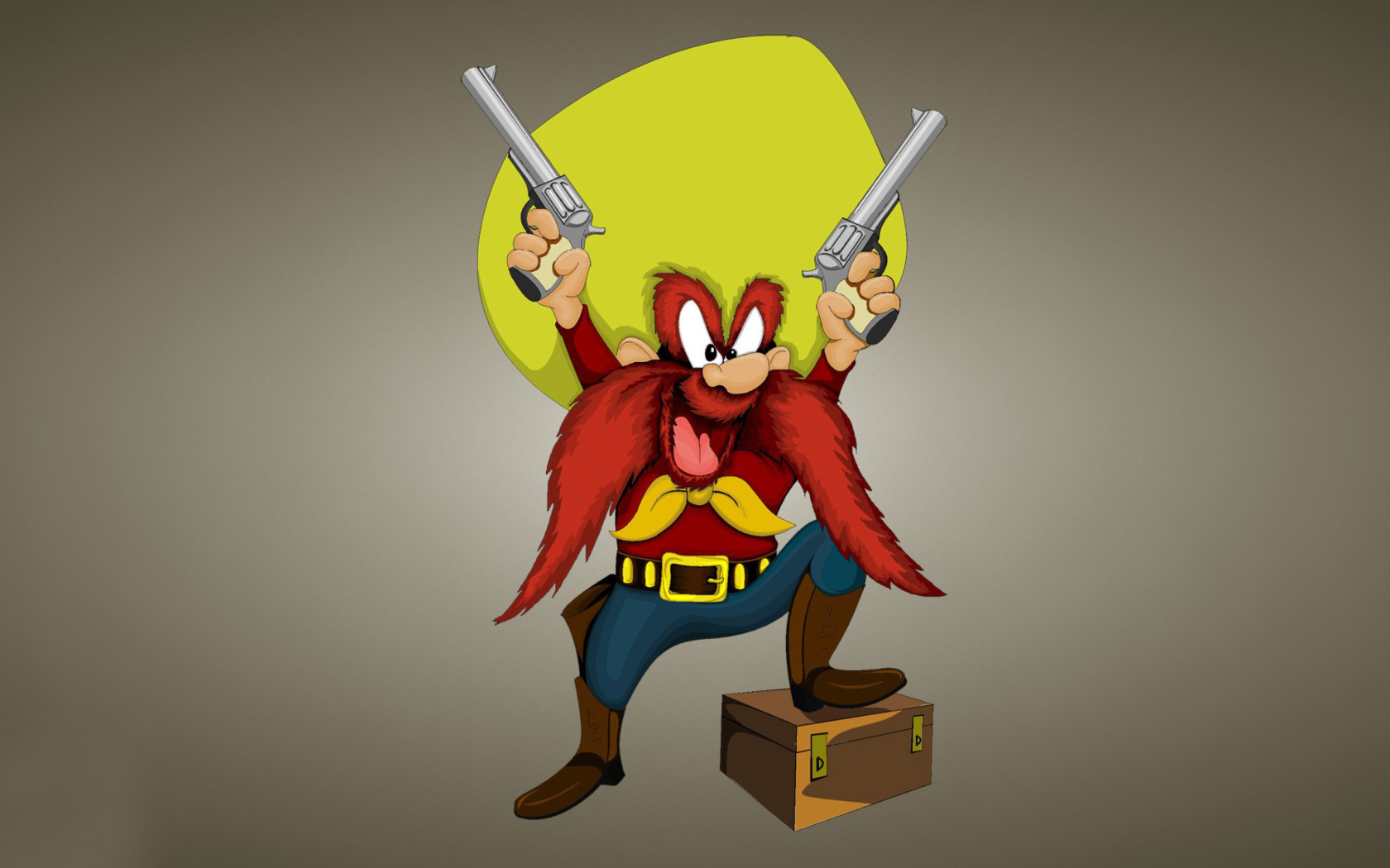 Das Looney Tunes   Yosemite Sam Wallpaper 1680x1050