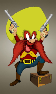 Sfondi Looney Tunes   Yosemite Sam 240x400