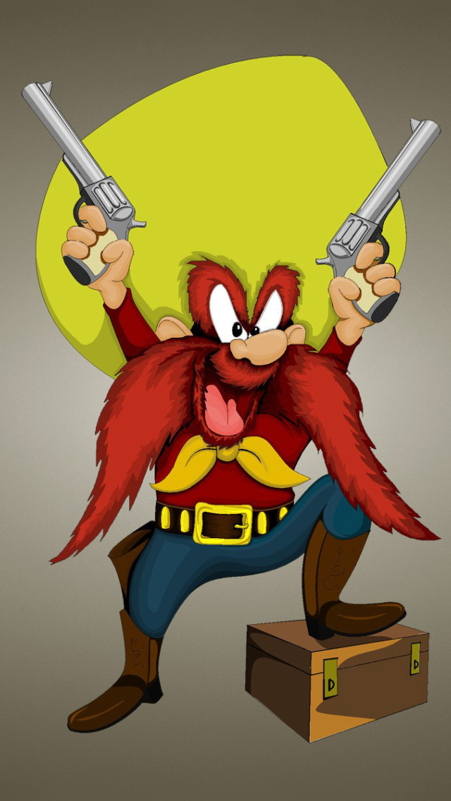 Screenshot №1 pro téma Looney Tunes   Yosemite Sam 640x1136