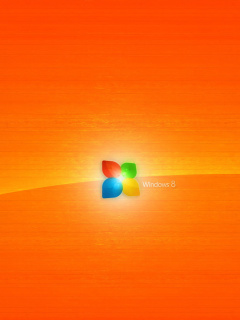 Fondo de pantalla Windows 8 Orange 240x320