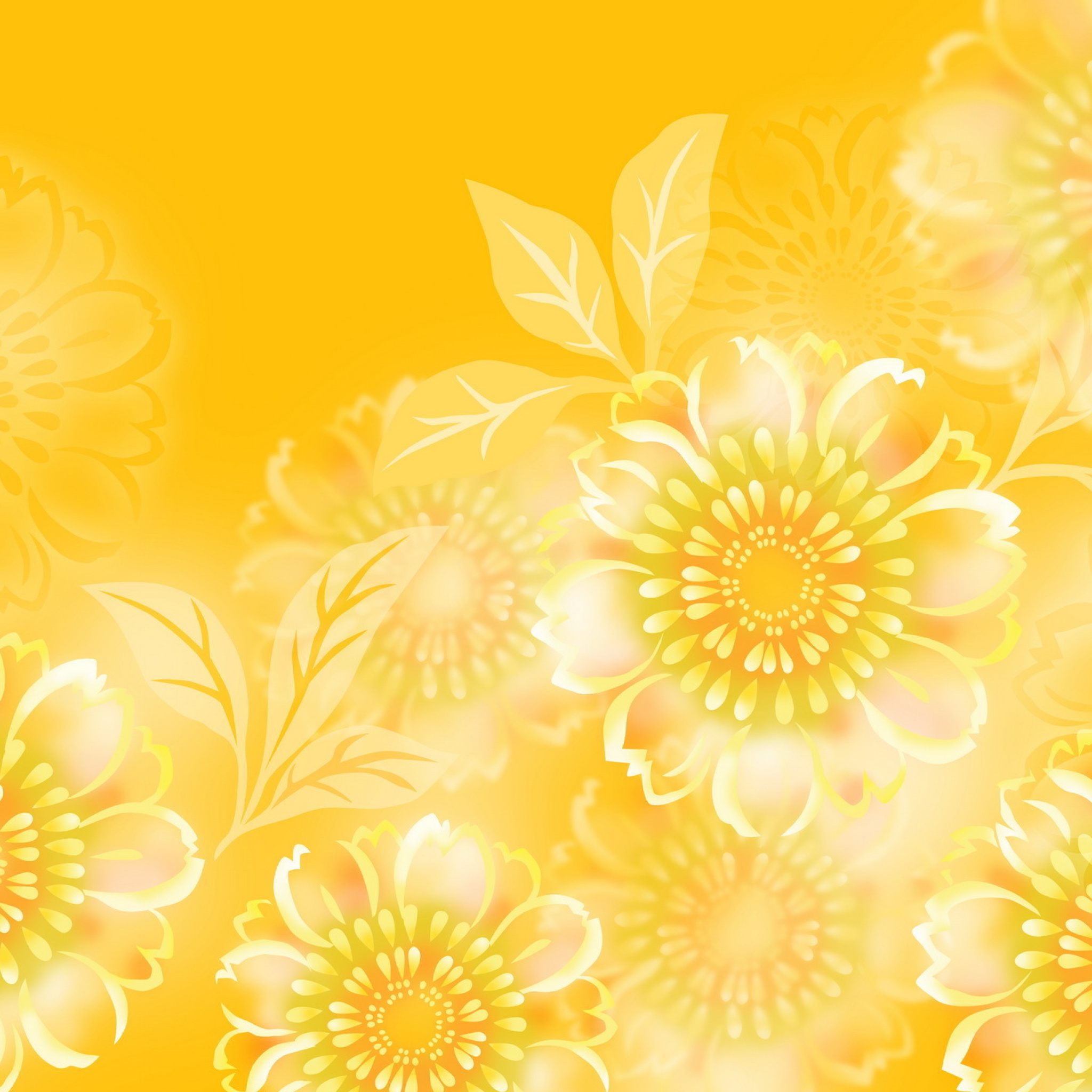 Yellow Pattern wallpaper 2048x2048