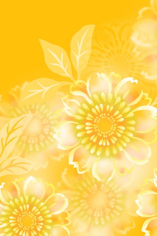Fondo de pantalla Yellow Pattern 320x480