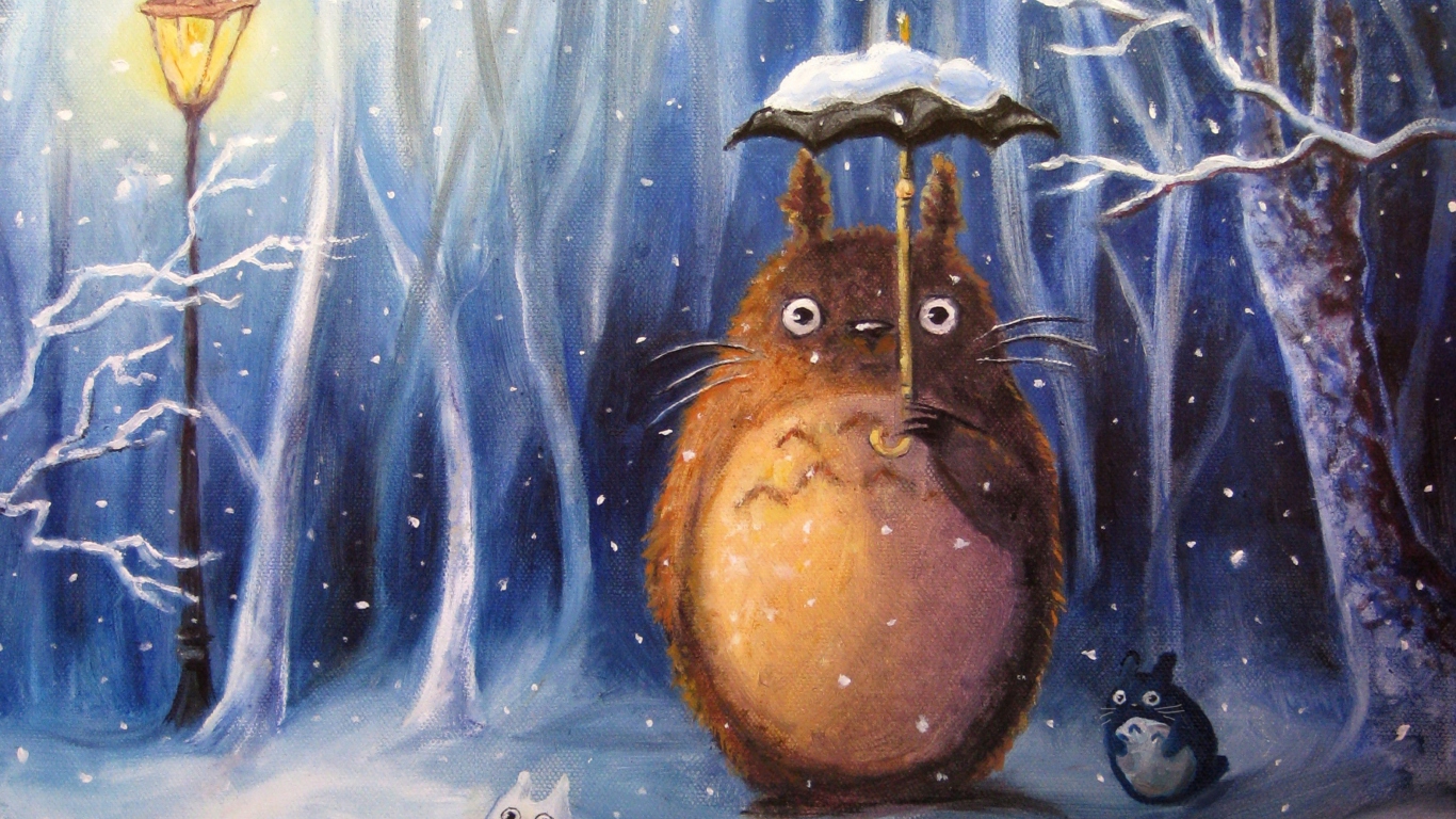 My Neighbor Totoro wallpaper 1366x768
