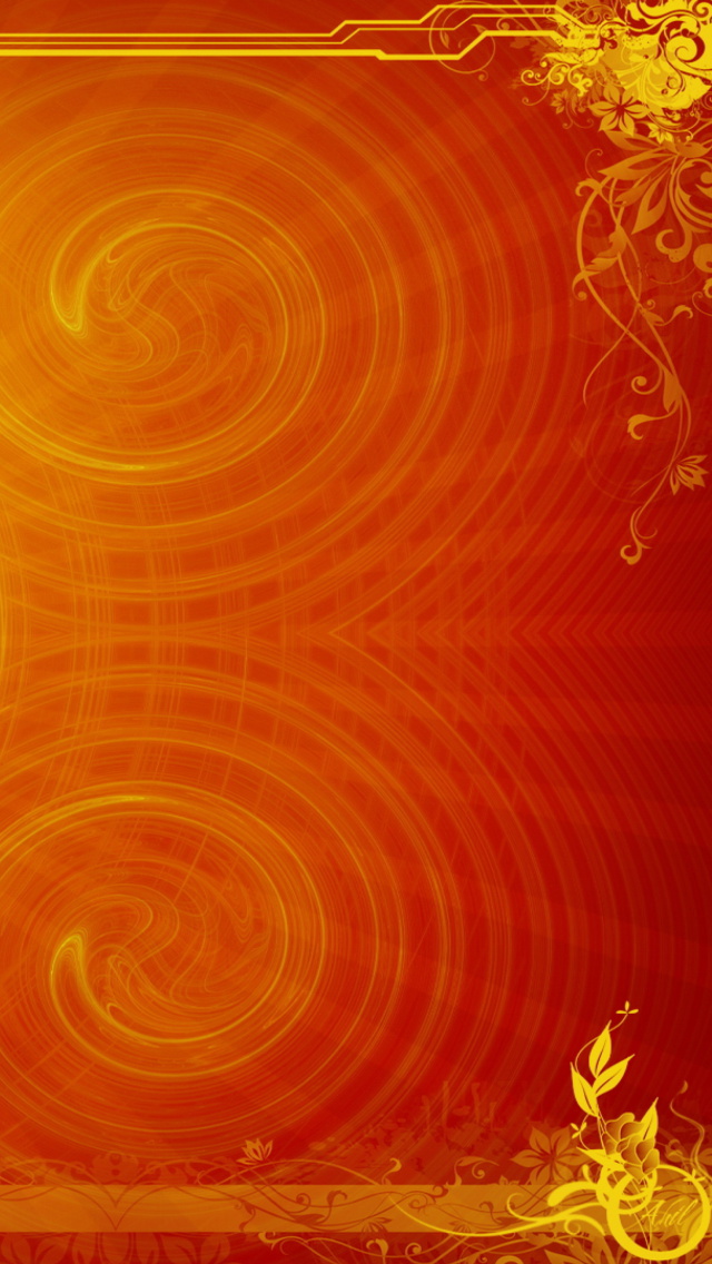 Screenshot №1 pro téma Orange Pattern Emboss 640x1136