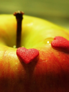 Heart And Apple wallpaper 240x320