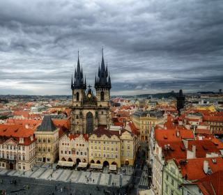 Old Town Square Prague papel de parede para celular para iPad 3