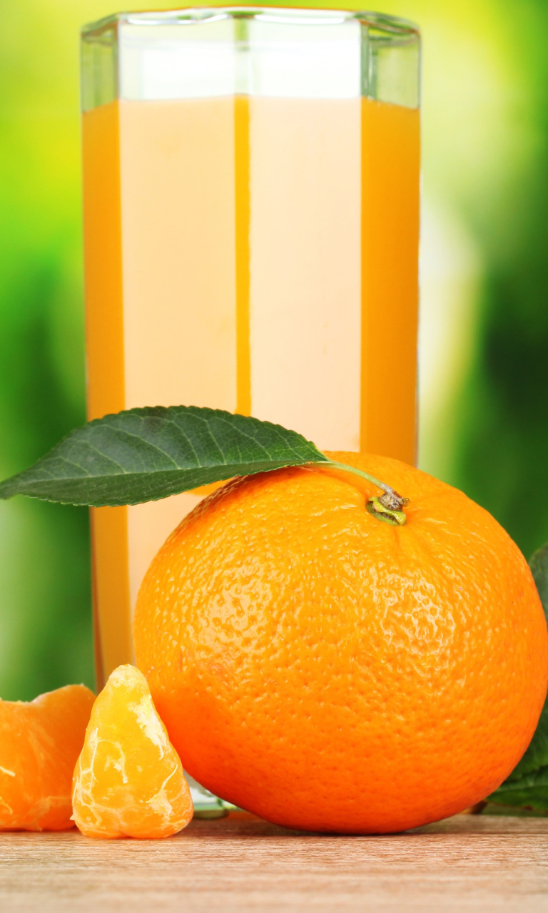 Orange and Mandarin Juice wallpaper 768x1280