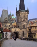 Screenshot №1 pro téma Charles Bridge Prague - Czech Republic 128x160