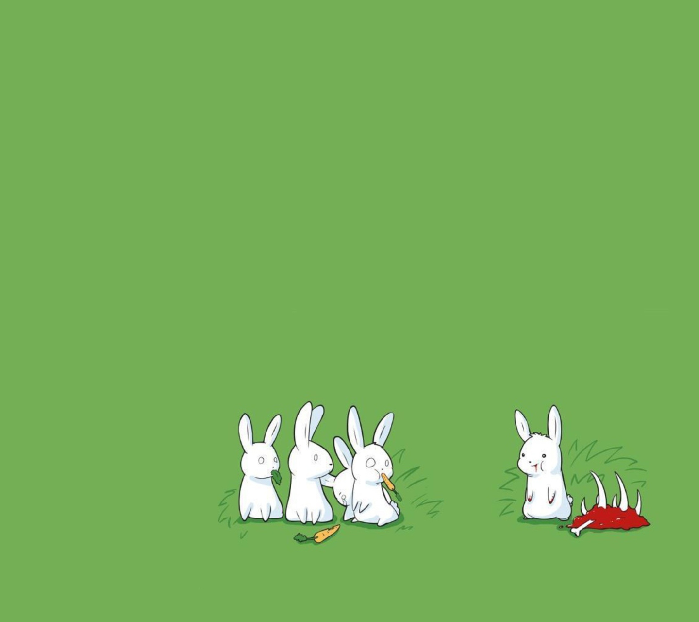 Обои Carnivorous Rabbit 1440x1280