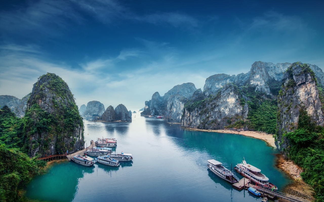 Das Hạ Long Bay Vietnam Attractions Wallpaper 1280x800