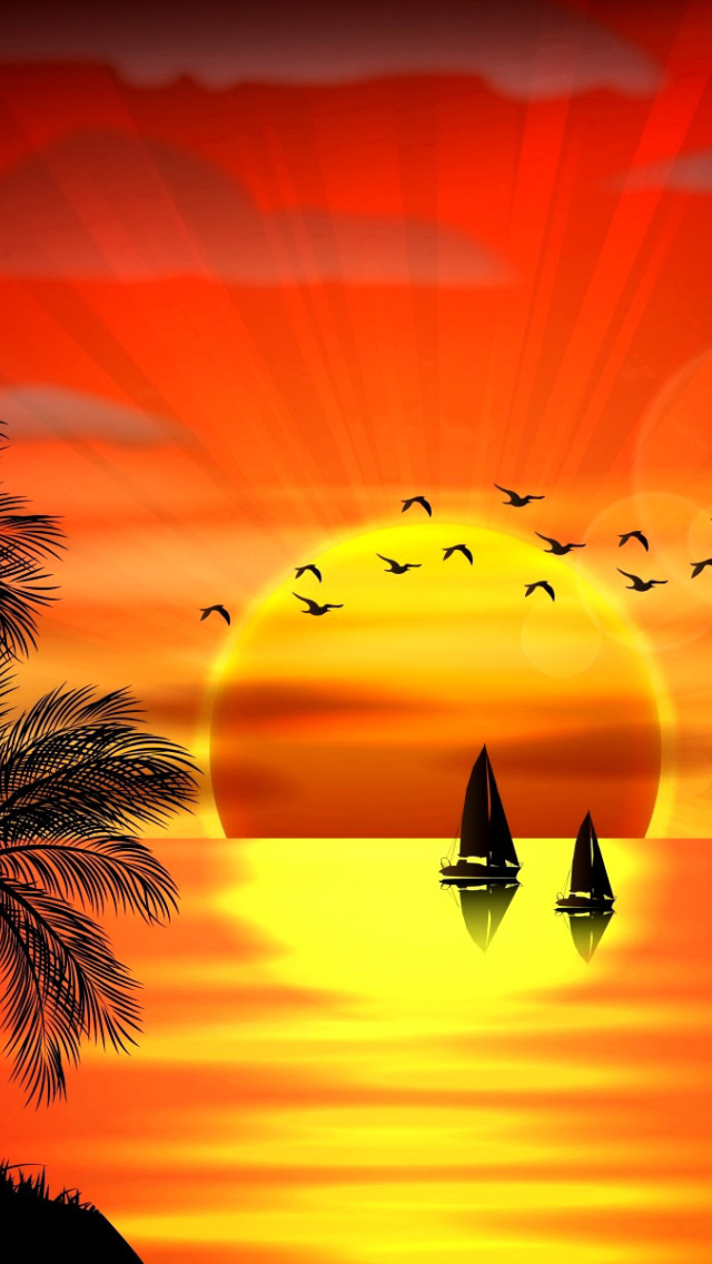 Beautiful Sunset wallpaper 640x1136