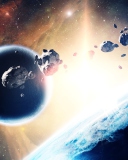 Asteroids In Space screenshot #1 128x160