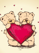Valentine's Teddy Bears wallpaper 132x176