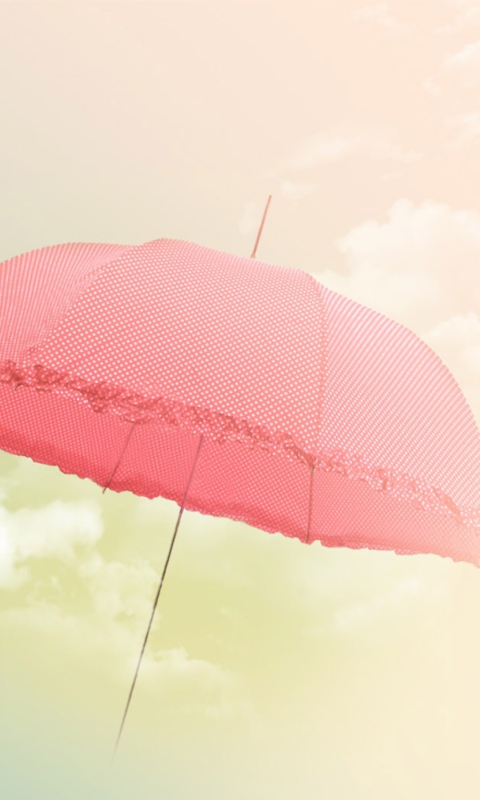 Обои Pink Umbrella 480x800