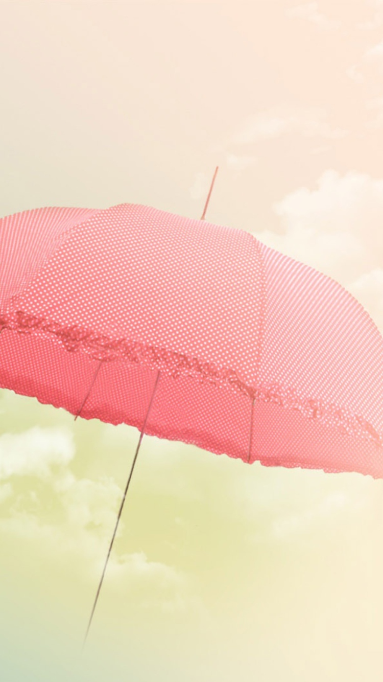 Fondo de pantalla Pink Umbrella 750x1334