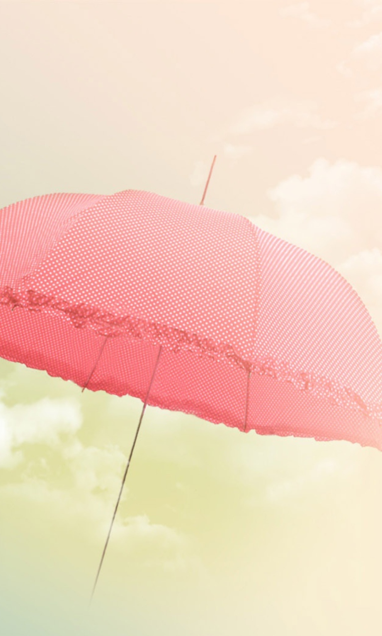 Das Pink Umbrella Wallpaper 768x1280