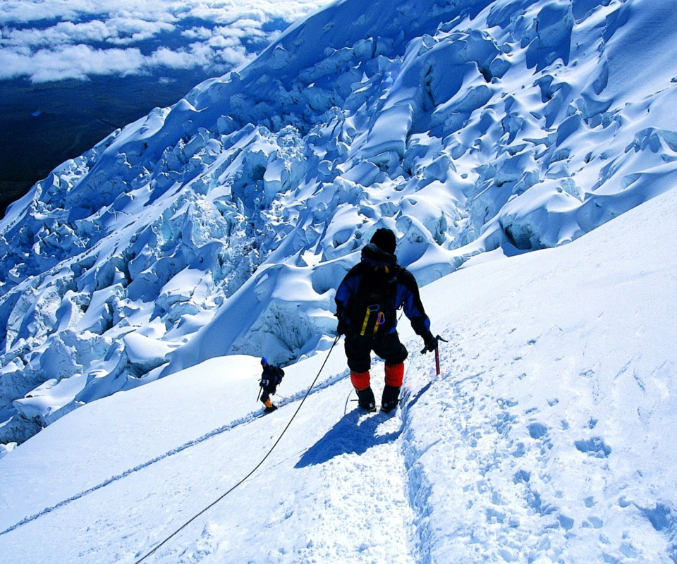 Fondo de pantalla Climbers in Nepal 960x800