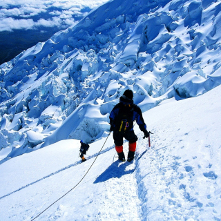 Climbers in Nepal - Obrázkek zdarma pro 208x208