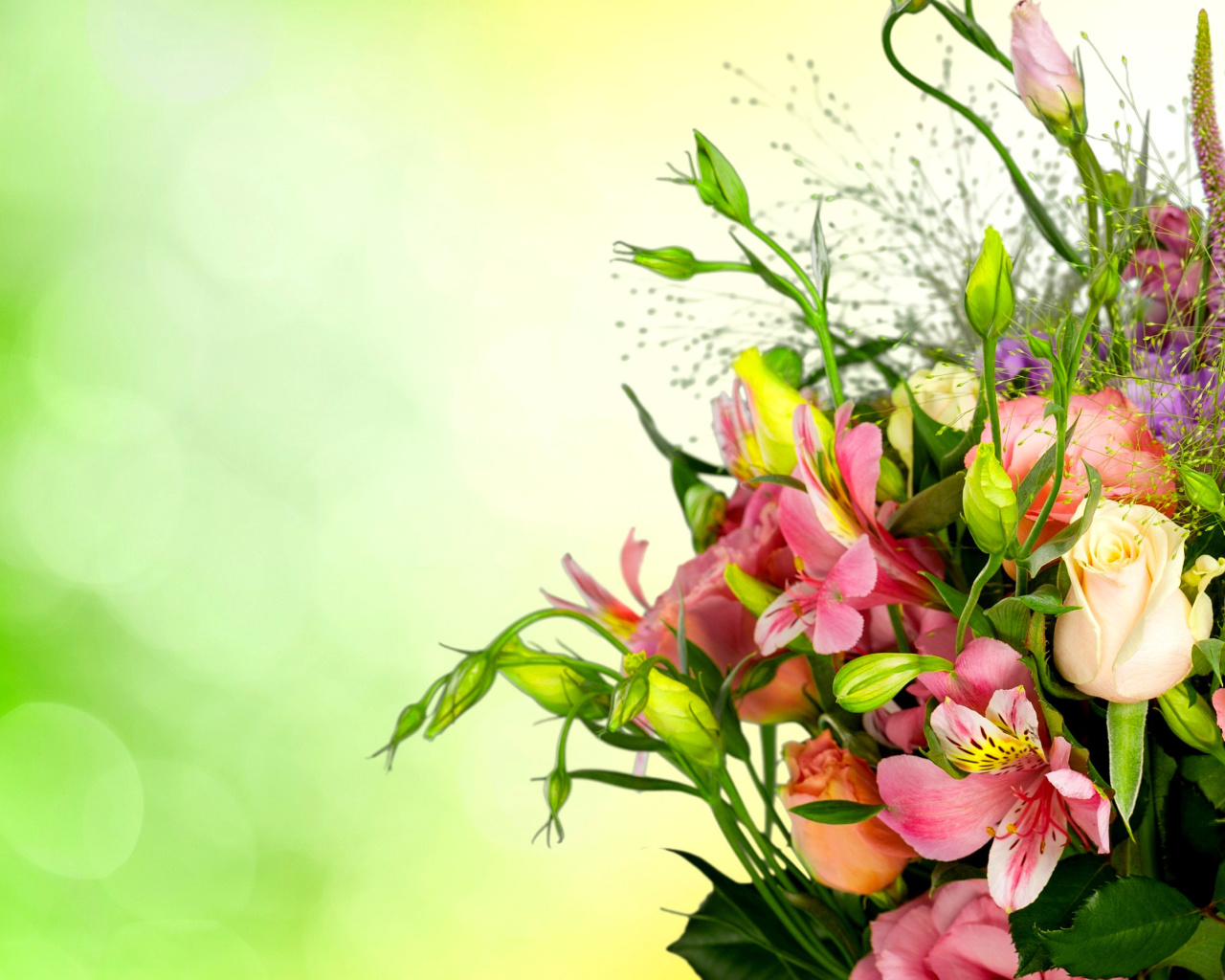 Fondo de pantalla Calla Lily Bouquet 1280x1024