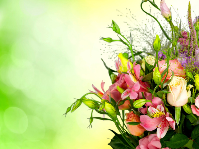 Screenshot №1 pro téma Calla Lily Bouquet 640x480