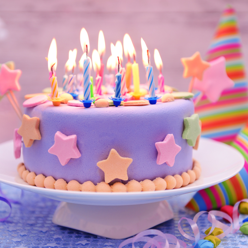 Обои Happy Birthday Cake 1024x1024