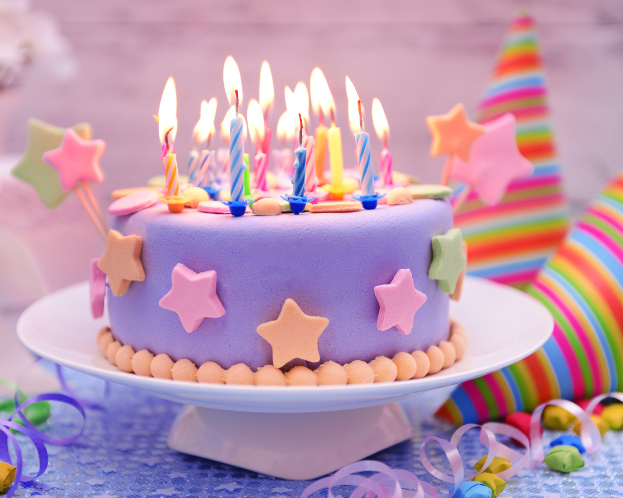 Обои Happy Birthday Cake 1280x1024